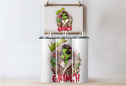 Red Grinchy Girl Tumbler 2