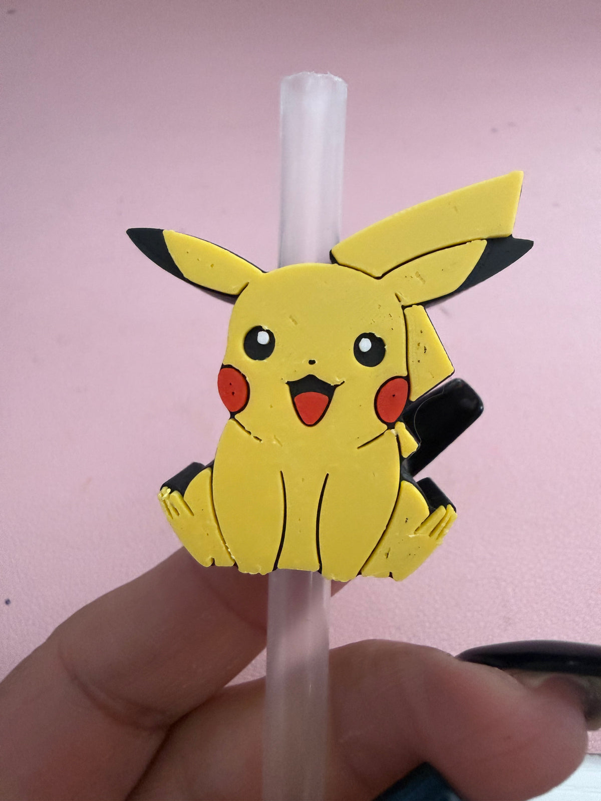 Pikachu 3D Straw Topper