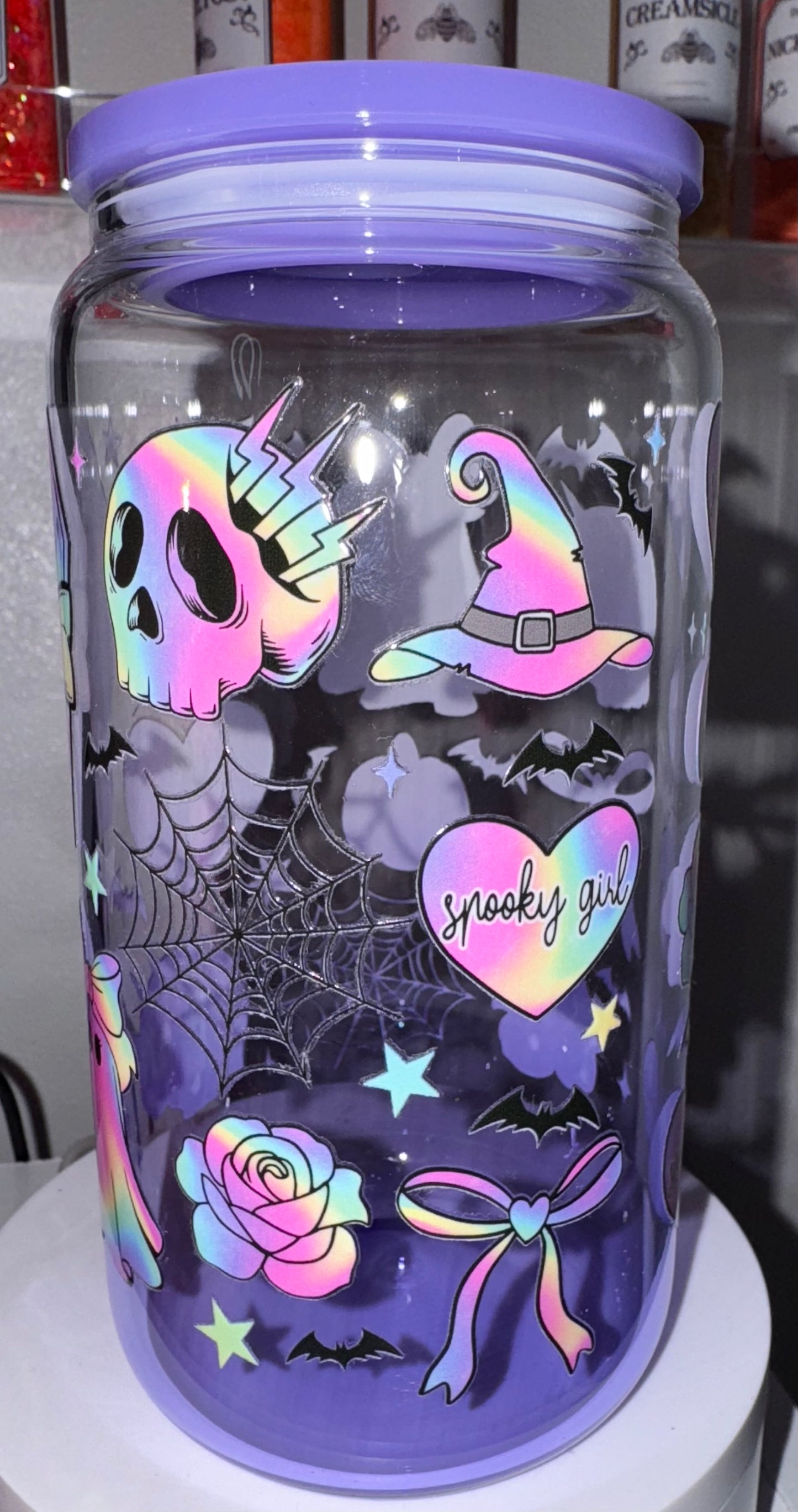 Purple Halloween Tumbler