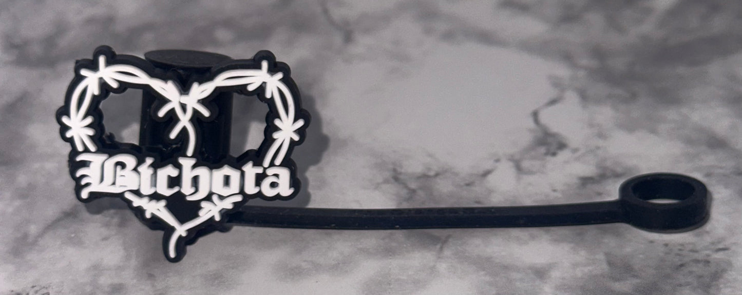 Black Bichota Straw Topper