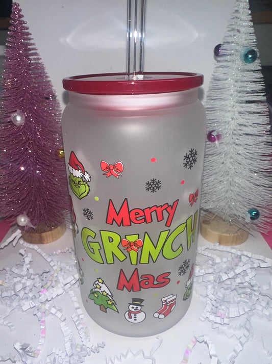 Christmas Glass Tumbler