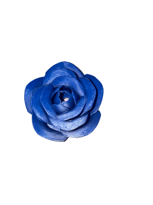 Dodger Blue Rose 3D Lid Topper (24oz only)