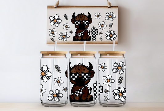 Checkered cow wrap