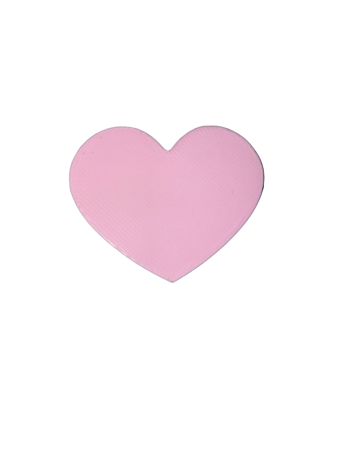 Light Pink Heart 3D Straw Topper