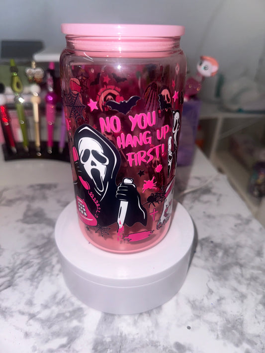 Pink Halloween Tumbler