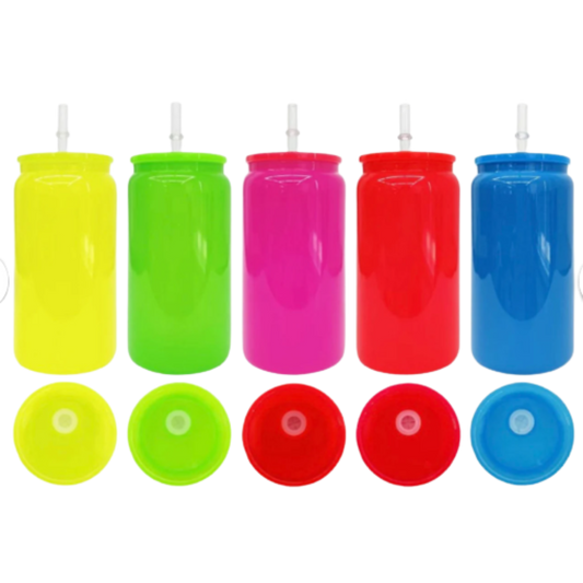 Glass Neon Tumblers