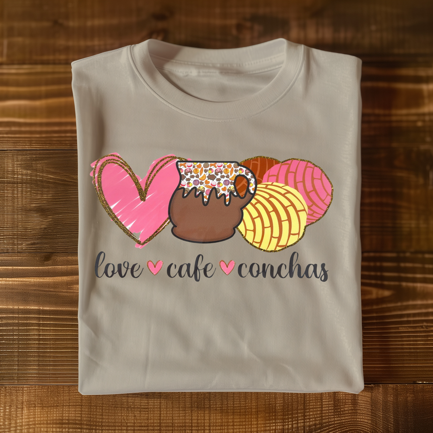 Love Coffee Conchas T-shirt