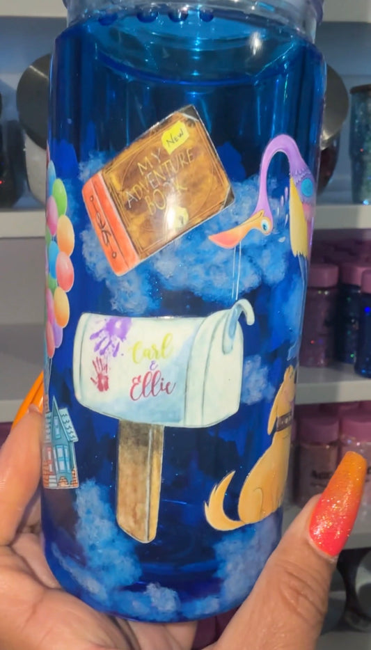 Up Cloud Snow Globe Tumbler