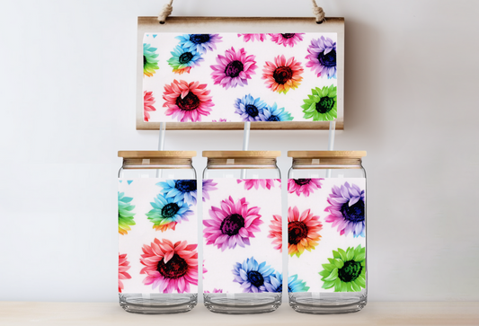 Colorful Sunflowers