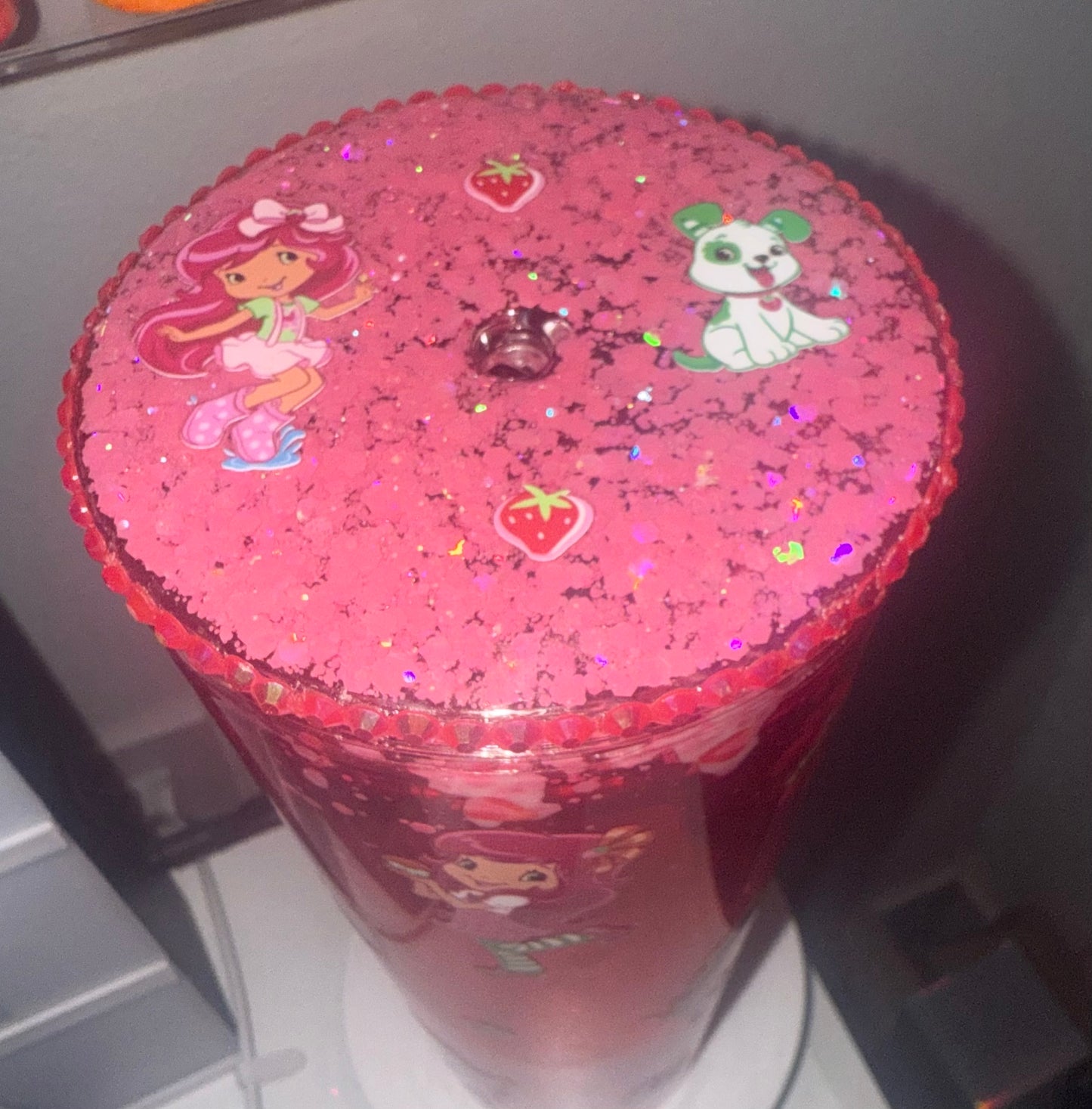 Strawberry Dual Lava Drip Tumbler
