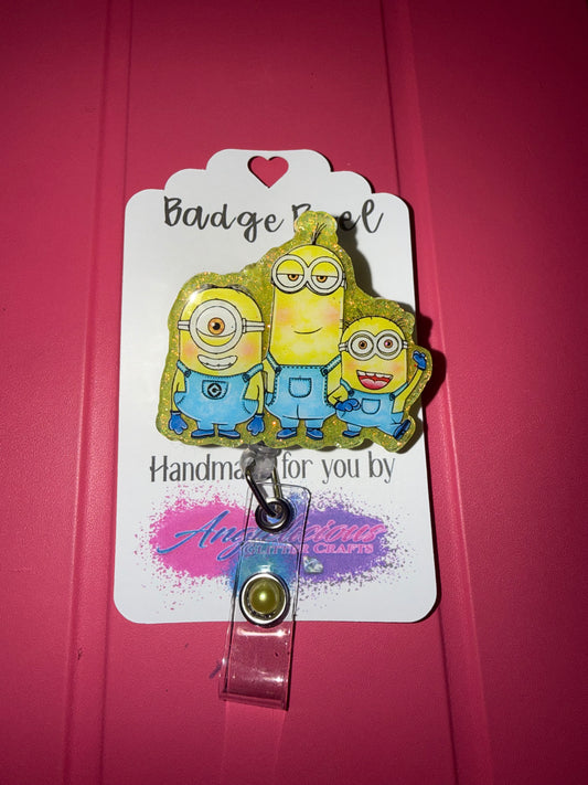 Minions Glitter Badge Reel