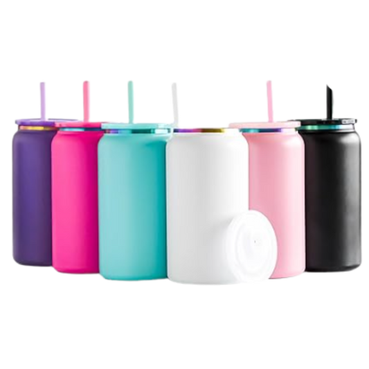 Stainless Steel Tumbler with Holographic Band at the Top