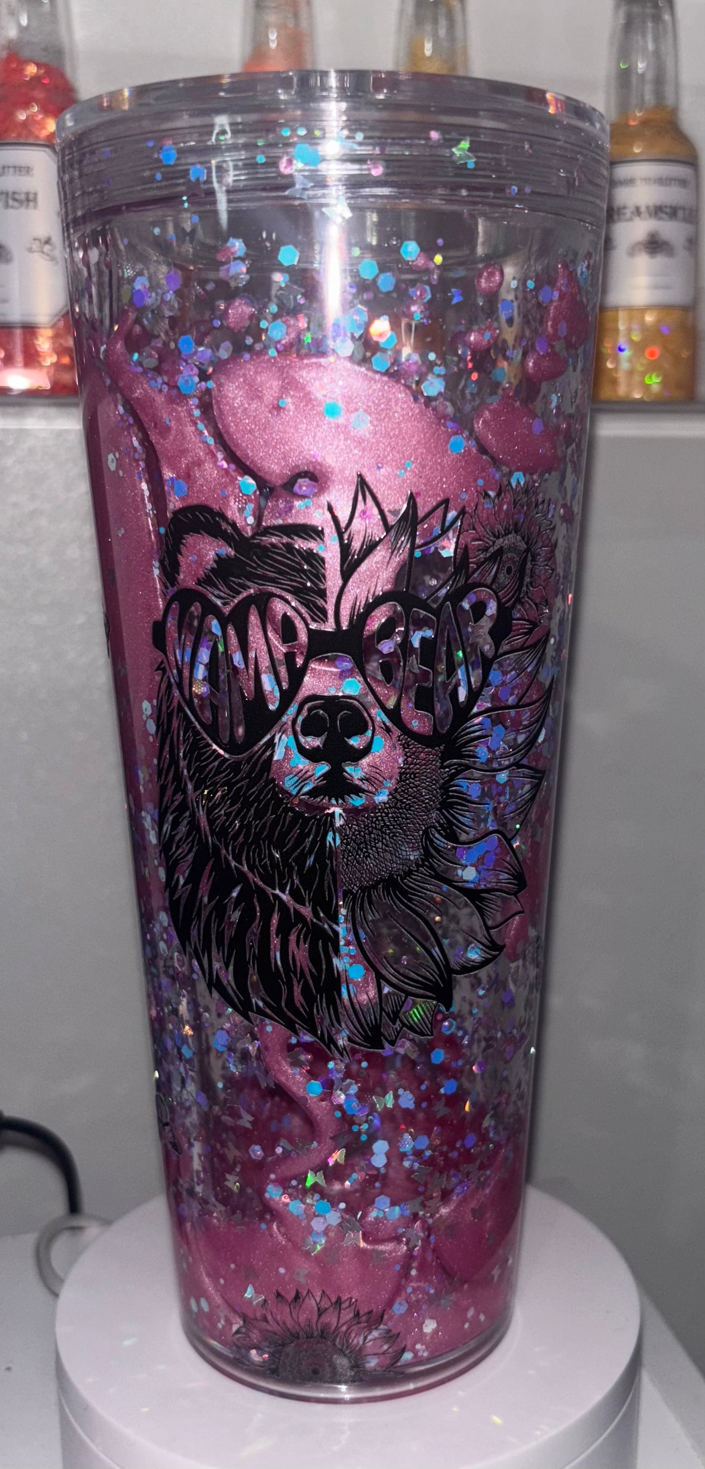Mama Bear MICA Lava Drip Tumbler