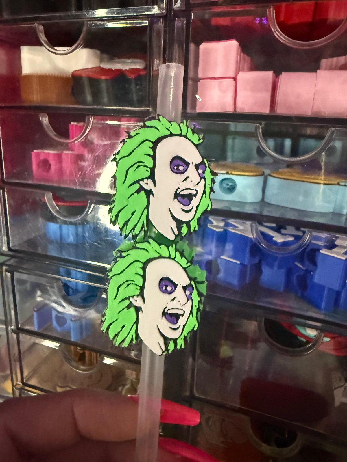 Beetle Juice 3D Straw Topper