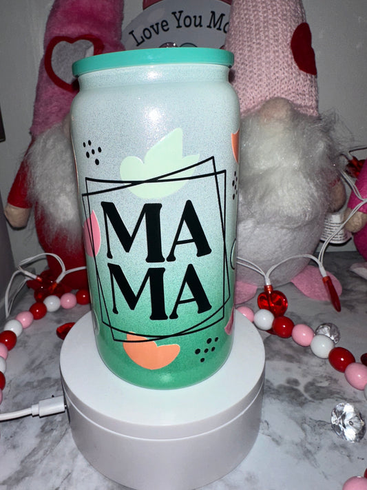 Mama Green Shimmer Tumbler