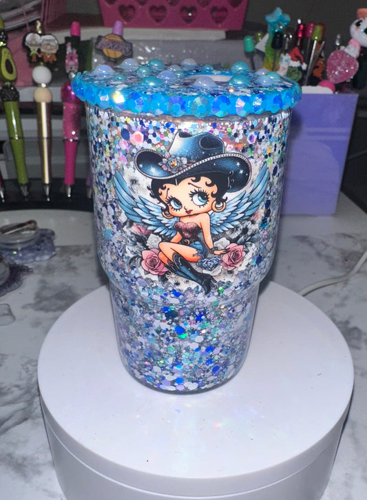 BB Snow Globe Shot Glass