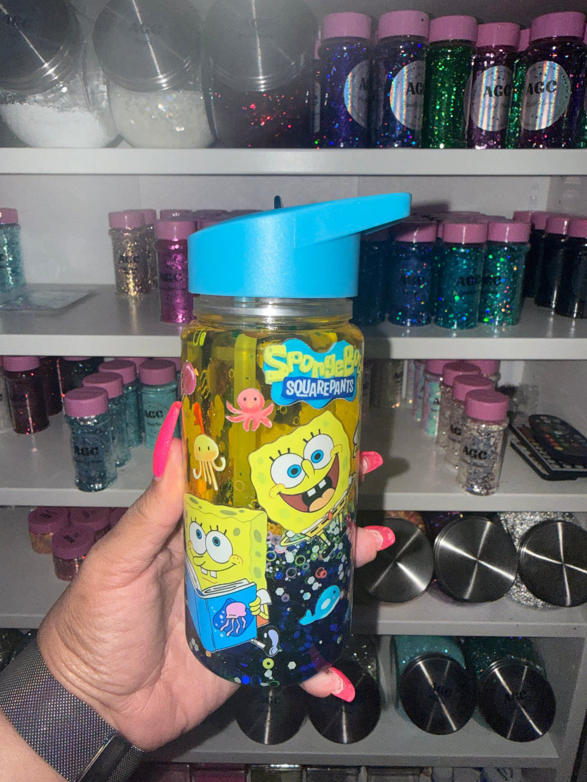 Sponge Bob Kids Snow Globe Tumbler