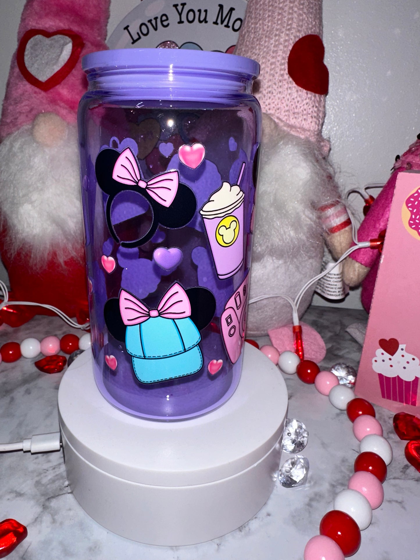 Purple Glass Tumbler