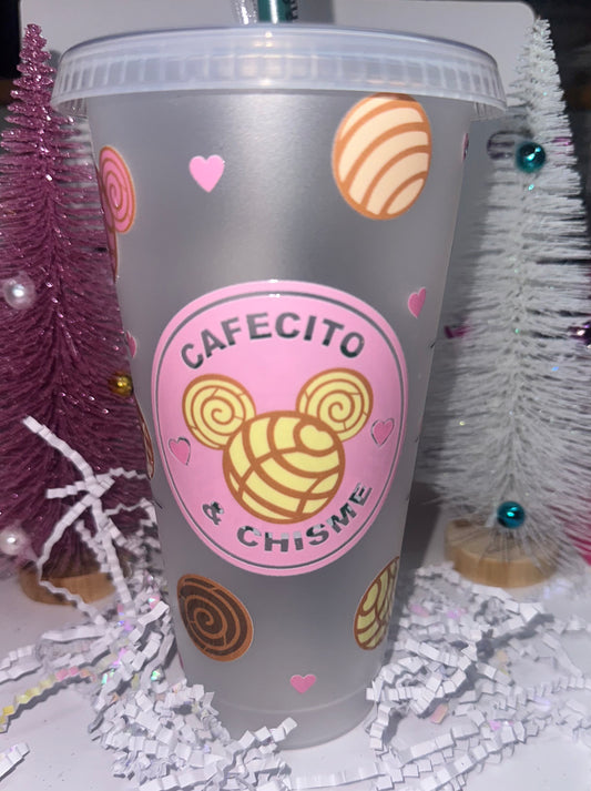 Cafecito y Chisme Cold Cup