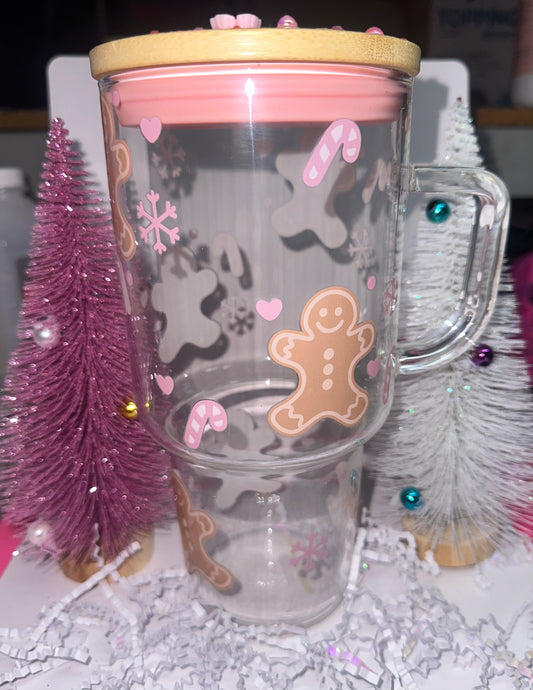 Gingerbread Glass Tumbler
