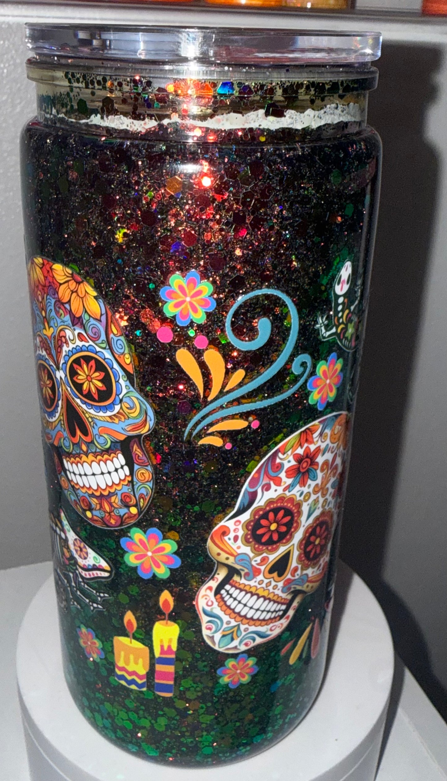 Sugar Skull Snow Globe