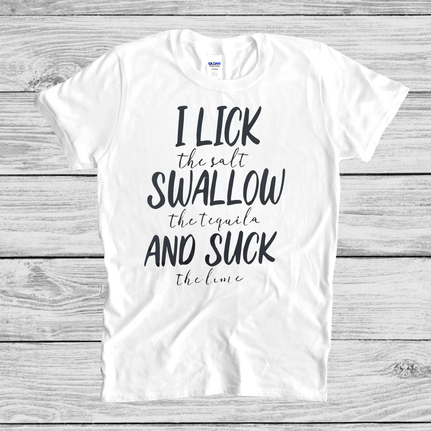 Lick Swallow Suck T-shirt