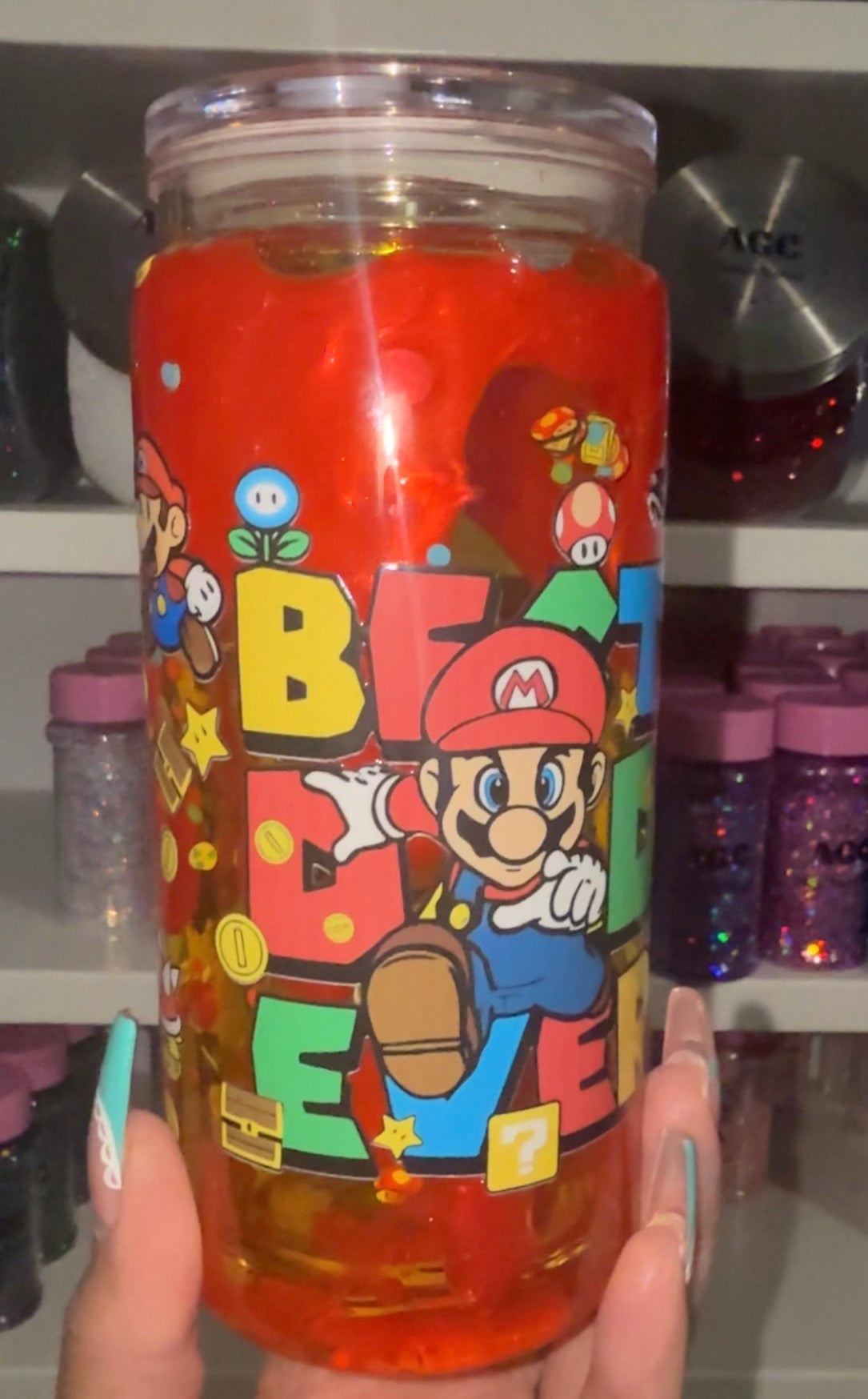 Best Dad Ever (Mario Bros) Snow Globe