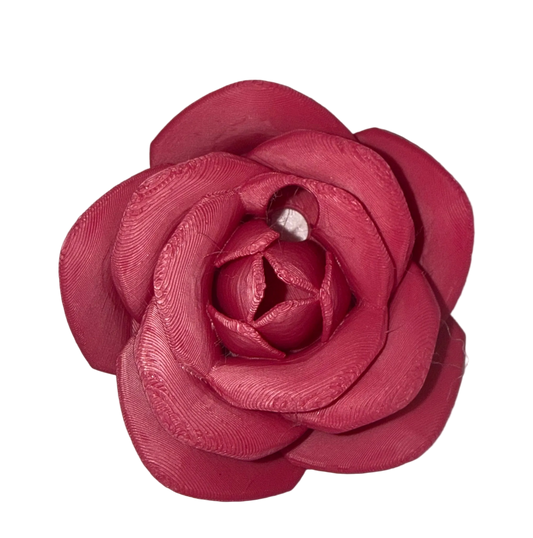 Hot Pink Rose 3D Lid Topper (16/20oz only)
