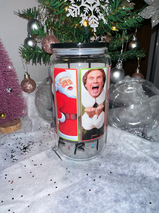 Christmas Movie Glass Tumbler