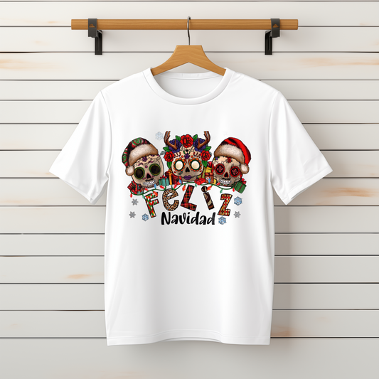 Feliz Navidad Skulls
