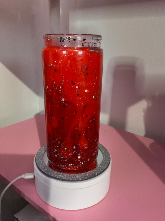 Red Lava Drip Snow Globe