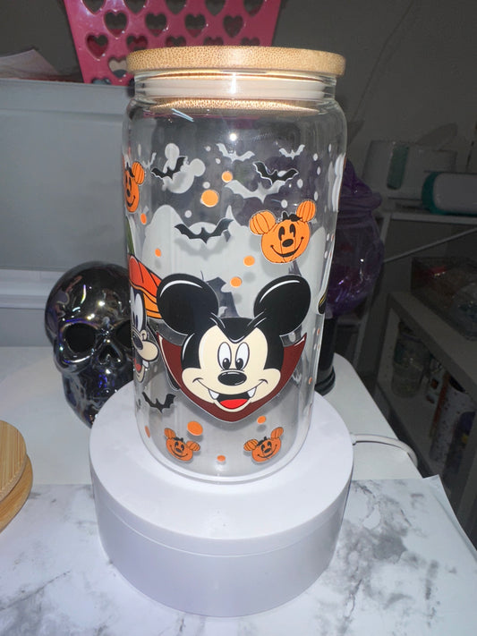 Halloween Mouse Glass Tumbler
