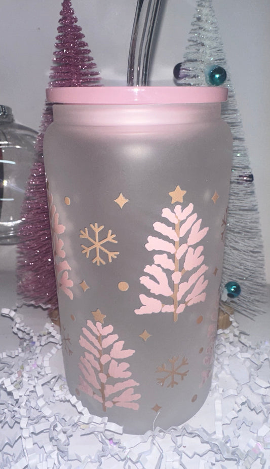 Christmas Glass Tumbler