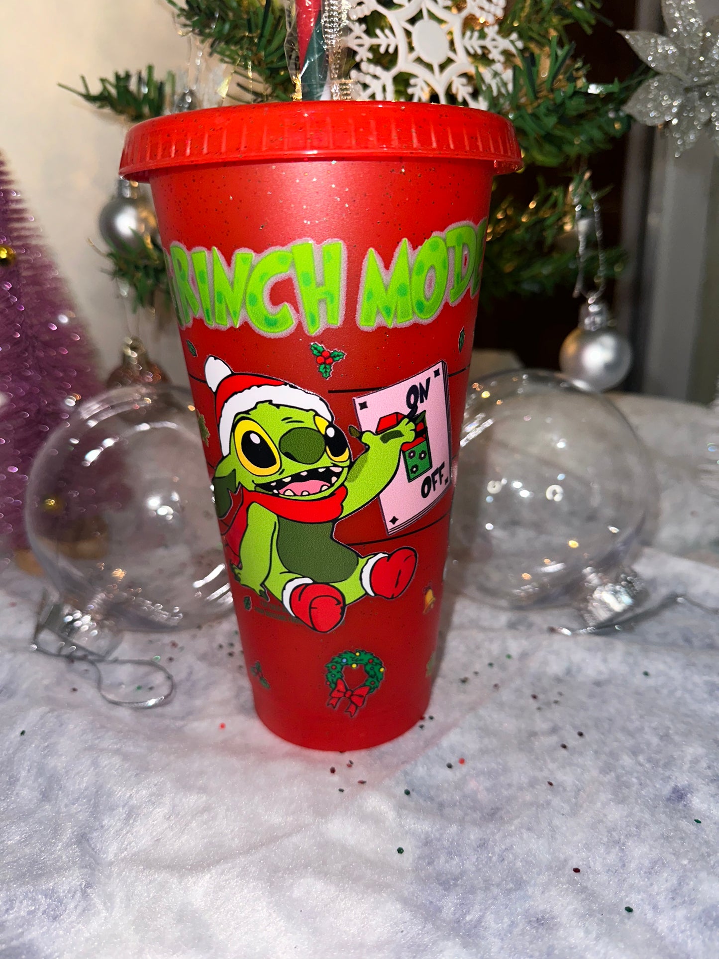Red Christmas Cold Cup