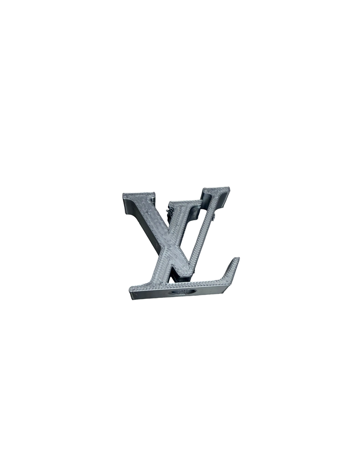 Silk Silver LV 3D Straw Topper