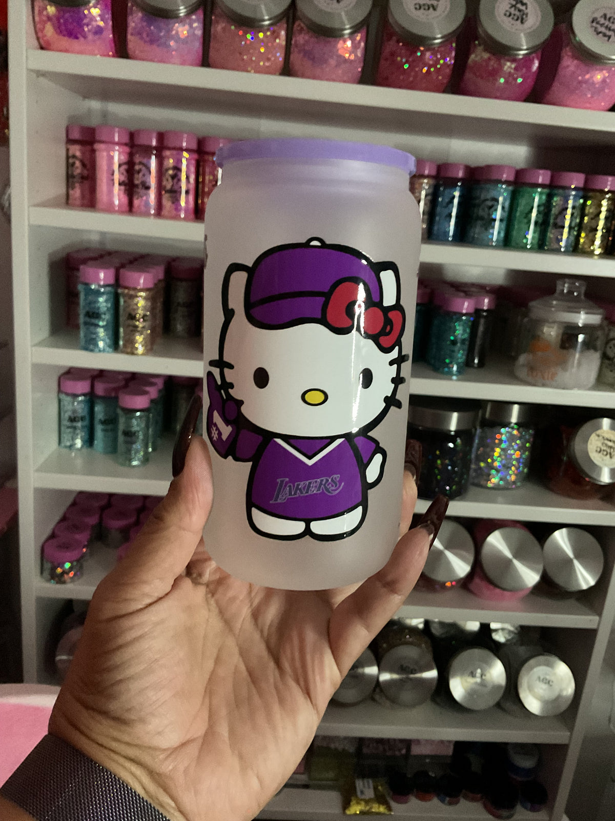 HK Lakers Glass Tumbler