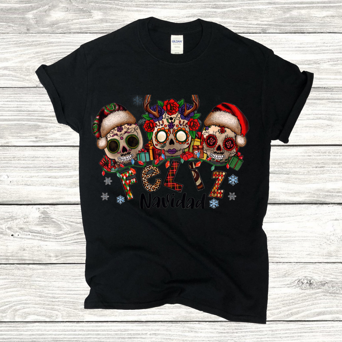 Feliz Navidad Skulls