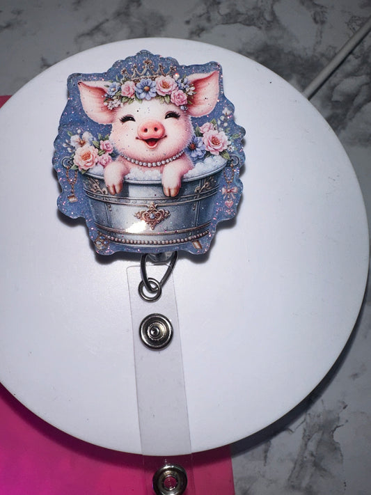 Baby Pig Badge Reel