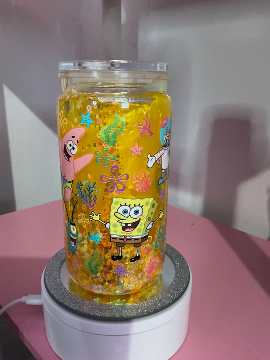 Sponge Bob Lava Drip Snow Globe