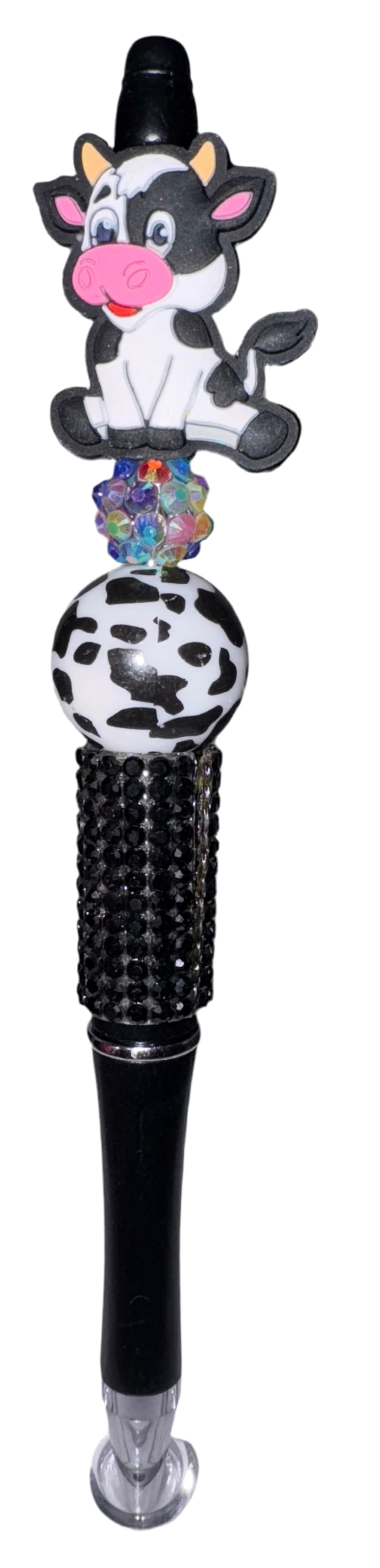 Cow Bling Beaded Pen