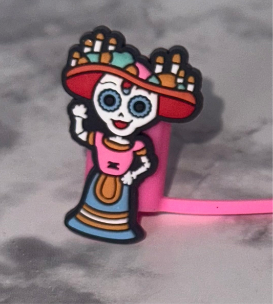 Skeleton Straw Topper