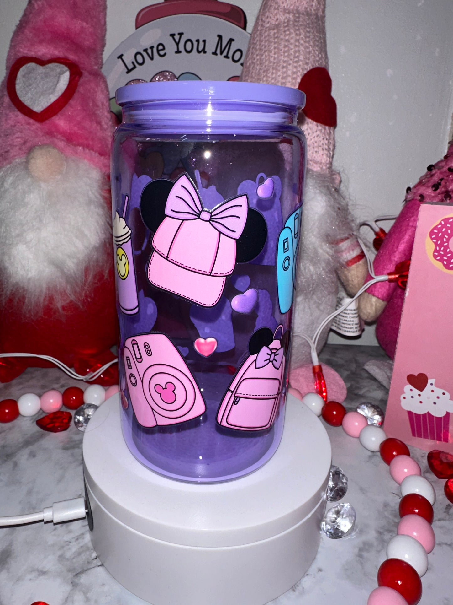 Purple Glass Tumbler