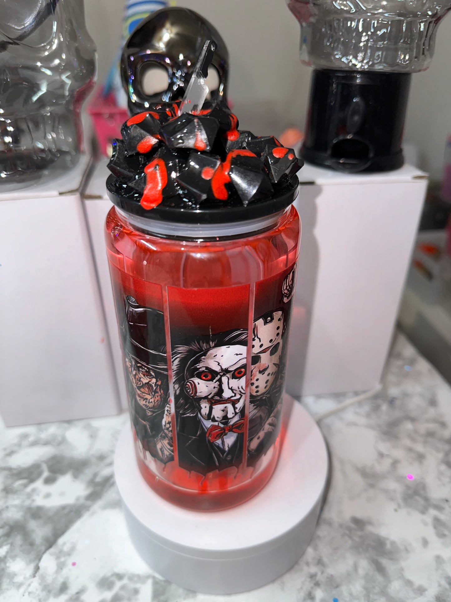 Horror Movies Drip Tumbler