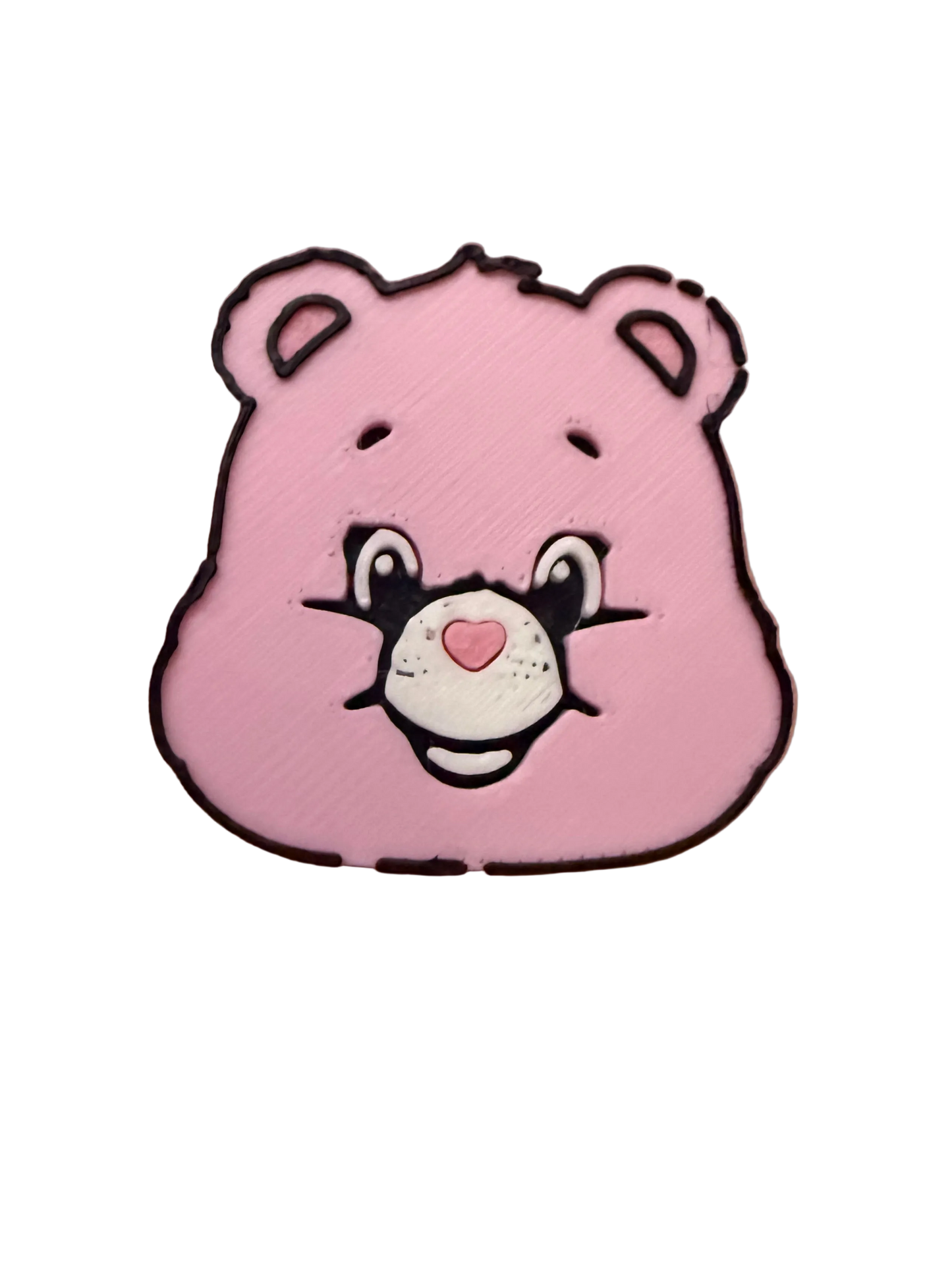 Light Pink Care Bear 3D Straw Topper