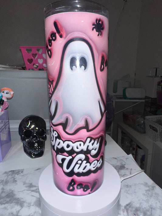 Pink Ghost Tumbler