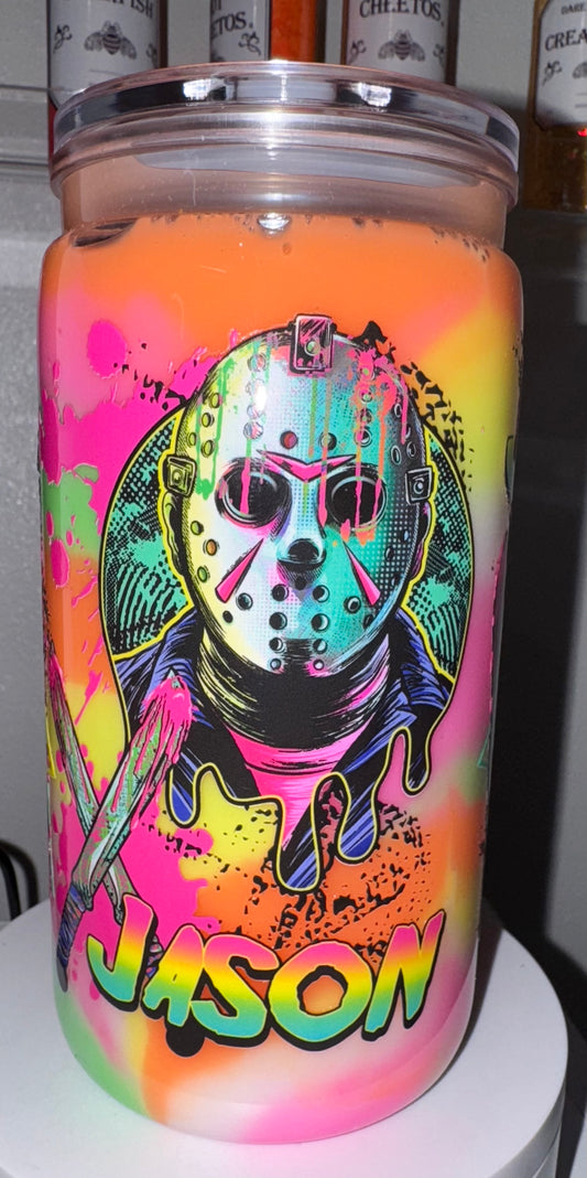 Jason glow in the dark paint snow globe