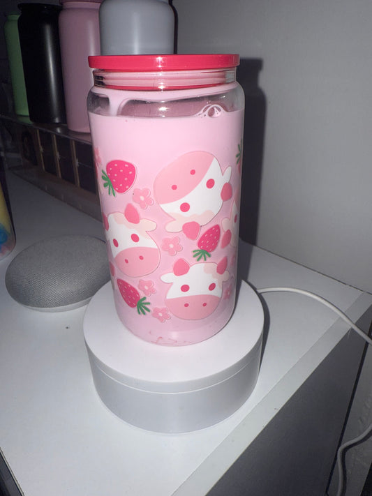 Strawberry Milk Snow Globe