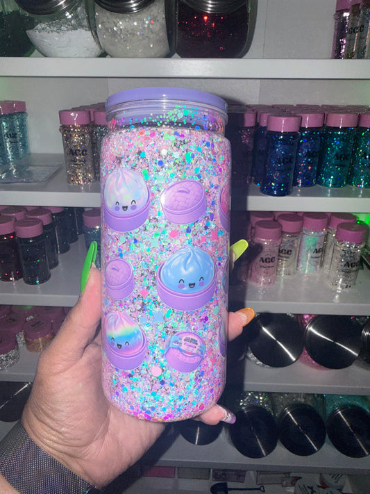 Dumplings Glitter Snow Globe