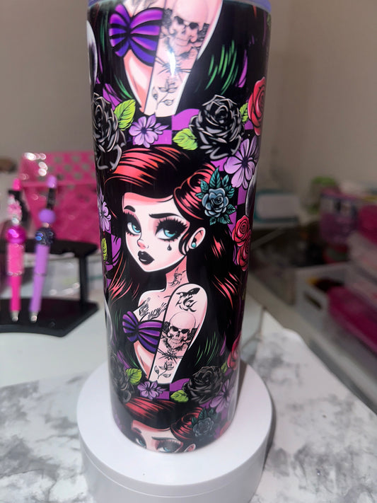 Tattoo Mermaid Tumbler