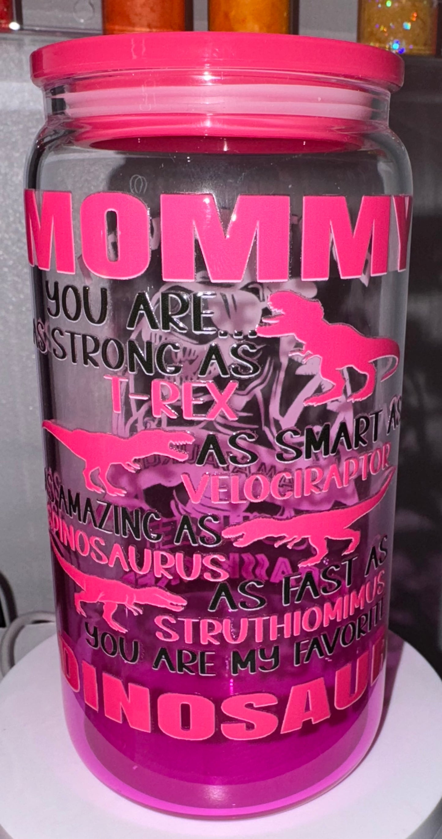 Pink Mamasaurus Tumbler